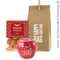 Logo Frucht Christmas Bag No. 1, nette Weihnachtsgeschenke fr Kunden und Mitarbeiter!