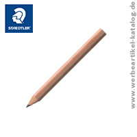 Eckiger, naturbelassener kurzer Werbeartikel Bleistift von Staedtler