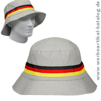 Bucket Hat Germany als Fanartikel mit Ihrem Logo bedruckt.