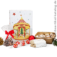 Weihnachtskarussel - Kundengeschenk Weihnachten, von auen und innen weihnachtlich geschmackvoll! 