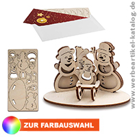 3D Holzpuzzle-Karte, fr Ihr stimmungsvolles Printmailing Weihnachten! 