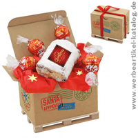 Cargo-Box 1 - Weihnachts Sssigkeiten, bedruckt mit Ihrem Logo! 