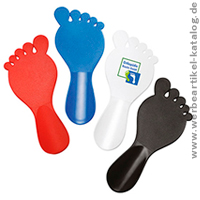 Schuhlöffel Fuß, Streuartikel Made in Germany mit Ihrem individuellen Branding!