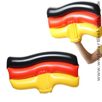 Aufblasbare Winkeflagge Deutschland, aufflliger Fanartikel 