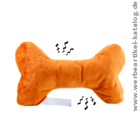 Hundespielzeug Knochen mit Knisterfunktion, als Werbeartikel mit Ihrem Logo! 