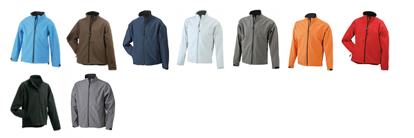 Trendige Softshell Jacke als Werbeartikel für Herren für Sport und Freizeit mit Ihrem Logo. 