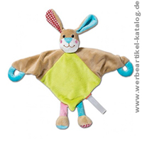 Kinder Werbemittel: Schmusetuch Hase Rabbit.