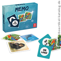 Memo-Spiel in Einfachfaltschachtel - nette Werbemittel fr Kinder