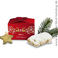 Mini Stollen Merry Christmas, traditionelle Werbegeschenke Weihnachten! ung! 