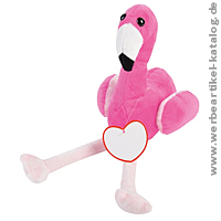 Plsch-Flamingo LUISA, als Werbeartikel mit Ihrem Logo!