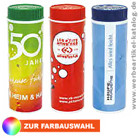 Pustefix Seifenblasen 70 ml mit Branding - Werbeartikel fr Kinder / Werbemittel Seifenblasen mit Werbedruck
