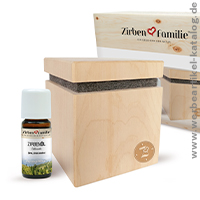 ZIRBENWRFEL Set Premium Edition - aromatische Kundengeschenke in ansprechendem Design.