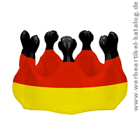 Aufblasbare Krone Deutschland,  Fussball Fanartikel für Ihre Werbung.
