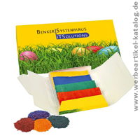 Eierfarben-Päckchen, Oster Werbemittel mit Ihrem Logo. 