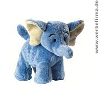 Elefant Hannes als Werbeartikel Plüschtier für Kinder. 