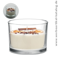 CITRUS, duftende Kerze im Glas  als Werbeartikel für Kunden und Mitarbeiter