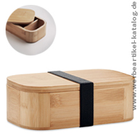 LADEN LARGE, Lunchbox aus Bambus, als Werbegeschenk mit Ihrem Logo!