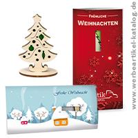 Steckfiguren-Karte Premium, Weihnachtsgre mit Ihrem Logo bedruckt,  fr Kunden und Geschftspartner.  