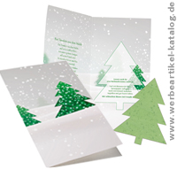 Weihnachtskarten mit Druck: Weihnachtskarte Christbaum