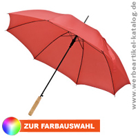 Werbeartikel Regenschirm - in in vielen dezenten und farbenfrohen Unifabren erhältlich.
