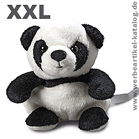 XXL Schmoozie Panda, Giveaways zum Displayreinigen.