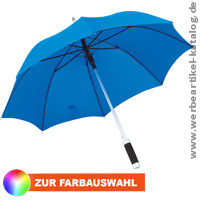 Modischer Werbeartikel Regenschirm in Lila mit Logodruck