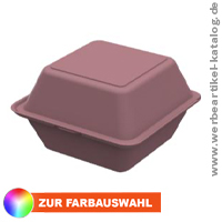 Burgerbox ToGo - Werbemittel zur Müllreduzierung von Einwegverpackungen bei Take-away Essen. 