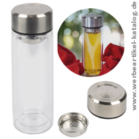 CHAI Trinkflasche mit Teesieb, als Kundengeschenk mit Ihrem Logo! CHAI Trinkflasche mit Teesieb, als Kundengeschenk mit Ihrem Logo!