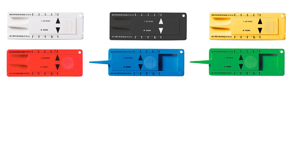 Reifenprofilmesser Schlüsselanhänger, ein nützlicher Streuartikel für das Auto. 