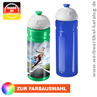 Trinkflasche Champion Fussball, 0,7L - Fussball Werbeartikel auch mit Fotodruck.