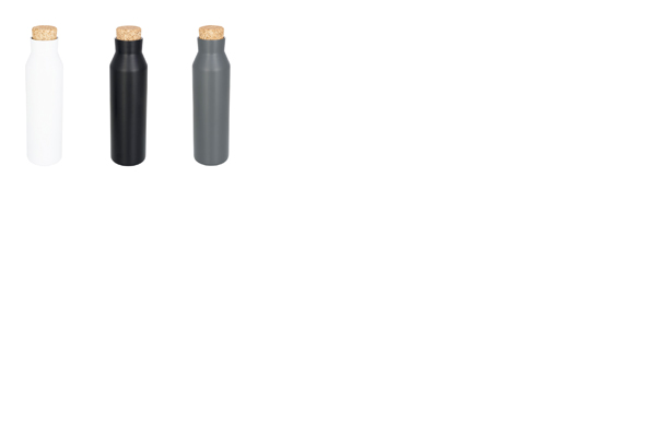 Norse 590 ml Kupfer-Vakuum Isolierflasche mit Kork, als Kundengeschenk mit Ihrem Logo!