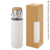 Thor 660 ml Glasflasche mit Neoprenhlle, als Kundengeschenk mit Ihrem Logo! 