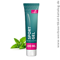 Sportgel - als Werbemittel ein anregendes Körpergel zur Massage von Muskeln und Gelenken verschenken! Sportgel - als Werbemittel ein anregendes Körpergel zur Massage von Muskeln und Gelenken verschenken!