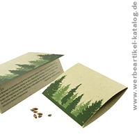 Graspapier-Kärtchen Fichte, als Weihnachts Giveaway, bedruckt in Ihrem Layout! 