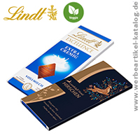 Lindt & Sprüngli EXCELLENCE Tafel Vollmilch - Marken Schokoladentafel als Werbemittel, bedruckt mit Ihrem Firmenlogo