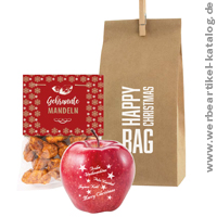 Logo Frucht Christmas Bag No. 1, nette Weihnachtsgeschenke für Kunden und Mitarbeiter! Logo Frucht Christmas Bag No. 1, nette Weihnachtsgeschenke für Kunden und Mitarbeiter!