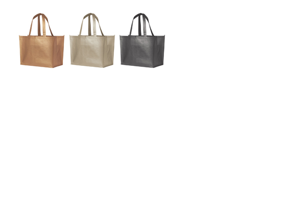Alloy beschichtete NonWoven Einkaufstasche - Werbetasche mit metallischem Aussehen.