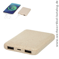 Asama 5000 mAh Powerbank aus Weizenstroh , als Werbeartikel, bedruckt mit Ihrem Logo! Asama 5000 mAh Powerbank aus Weizenstroh , als Werbeartikel, bedruckt mit Ihrem Logo!