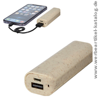Yoko 1200 mAh Weizenstroh Powerbank, als Werbeartikel, bedruckt mit Ihrem Logo! Yoko 1200 mAh Weizenstroh Powerbank, als Werbeartikel, bedruckt mit Ihrem Logo!
