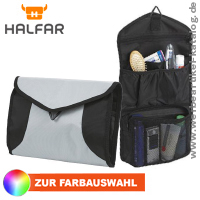 Kulturtasche Sport, Werbeartikel aus 420 d Nylon mit zahlreichen Fchern.