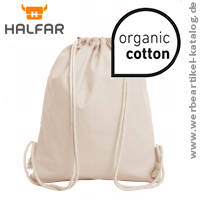 Baumwoll Zugbeutel Organic - Werbeartikel aus 100% Bio-Baumwolle, nachhaltig produziert!