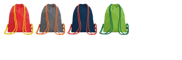 Zugbeutel Colour Play, als Werbemittel Rucksack mit Ihrem Logo