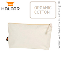 Reißverschluss-Tasche ORGANICS M - Werbeartikel aus Bio Baumwolle, nachhaltig produziert.