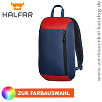 Halfar Rucksack Fresh - preiswerter Werbeartikel Rucksack mit kontrastreicher Farbkombination