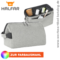 Reißverschlusstasche CIRCLE, als Werbemittel Kosmetiktasche mit Ihrem Logo bedruckt Reißverschlusstasche CIRCLE, als Werbemittel Kosmetiktasche mit Ihrem Logo bedruckt