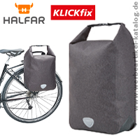 HALFAR Fahrradtasche CYCLE - das richtige Werbegeschenk mit Schutz vor Regenwasser und viel Stauraum! 