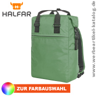 Notebook-Rucksack DAILY - Werbemittel Rucksack aus recyceltem Material.