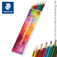 STAEDTLER Etui mit 6 Buntstiften, made from Upcycled Wood. STAEDTLER Etui mit 6 Buntstiften, made from Upcycled Wood.