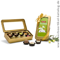 Golddose Ostern - Pralinen als Werbegeschenk! Golddose Ostern - Pralinen als Werbegeschenk!