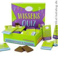 Schokoladiges Wissensquiz als Kundengeschenk Weihnachten! 